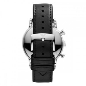 Emporio Armani Men’s Chronograph Quartz Leather Strap Black Dial 41mm Watch AR1733