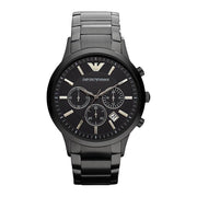 Emporio Armani Men’s Quartz Stainless Steel Black Dial 43mm Watch AR2453