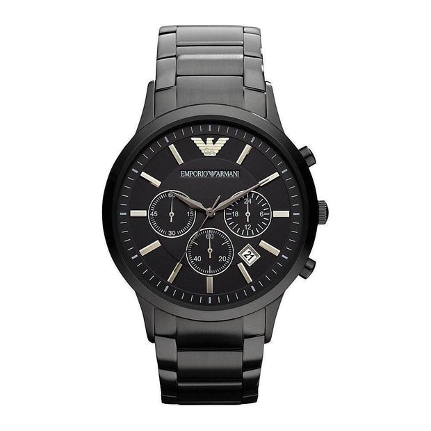 Emporio Armani Men’s Quartz Stainless Steel Black Dial 43mm Watch AR2453