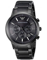 Emporio Armani Men’s Quartz Stainless Steel Black Dial 43mm Watch AR2453