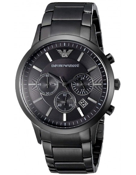 Emporio Armani Men’s Quartz Stainless Steel Black Dial 43mm Watch AR2453