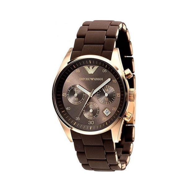 Emporio Armani Men’s Chronograph Quartz Brown Dial 38mm Watch AR5891