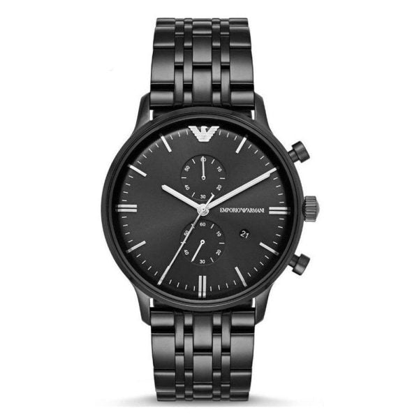 Emporio Armani Men’s Chronograph Quartz Stainless Steel Black Dial 38mm Watch AR1934