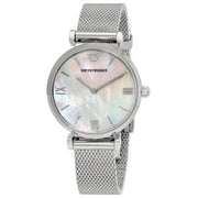 Emporio Armani Women’s Analog Stainless Steel Mother of Pearl Dial 32mm Watch AR1955