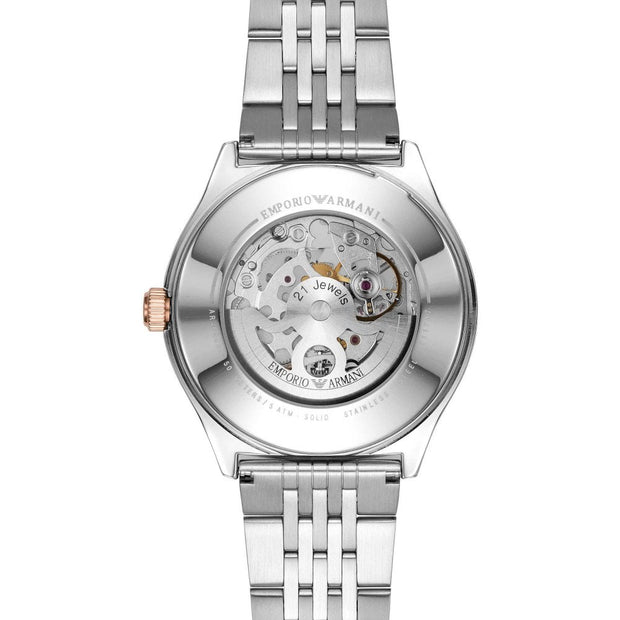 Emporio Armani Men’s Automatic Two-Two Stainless Steel White Dial 43mm AR60002