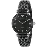 Emporio Armani Women’s Analog Ceramic Black Dial 32mm Watch AR1487
