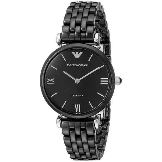 Emporio Armani Women’s Analog Ceramic Black Dial 32mm Watch AR1487