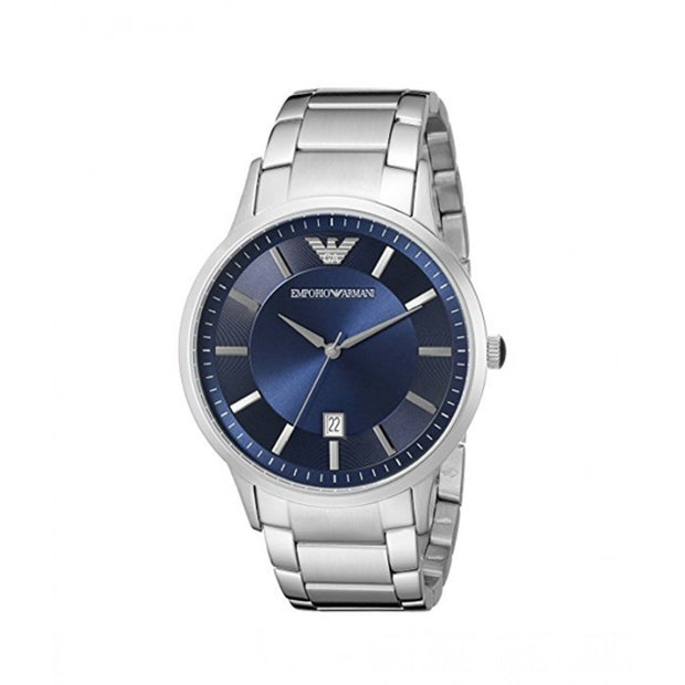 Emporio Armani Men’s Quartz Stainless Steel Blue Dial 43mm Watch AR2477