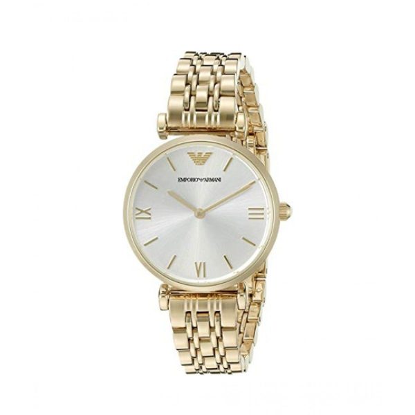 Emporio Armani Women’s Analog Stainless Steel Silver Dial 32mm Watch AR1877