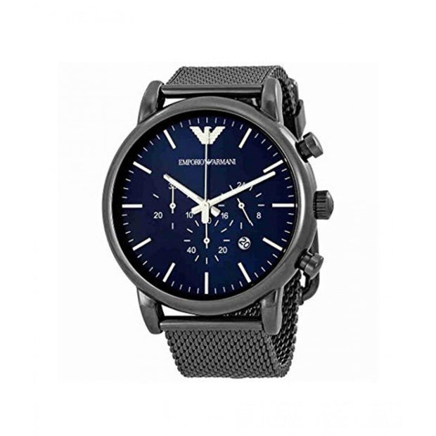 Emporio Armani Men’s Chronograph Quartz Stainless Steel Blue Dial 46mm Watch AR1979