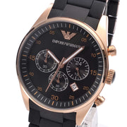 Emporio Armani Men’s Quartz Stainless Steel Black Dial 43mm Watch AR5905