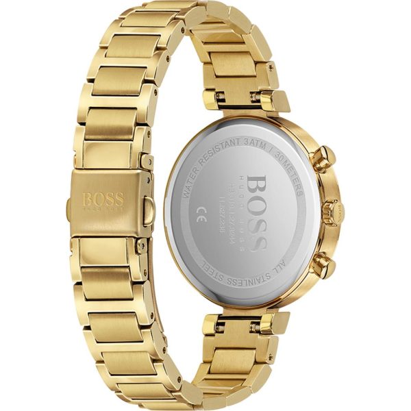Hugo Boss Women’s Quartz Stainless Steel Gold Dial 36mm Watch 1502532
