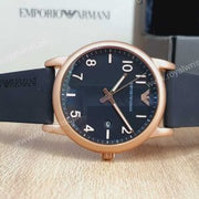Emporio Armani Men’s Analogue Quartz Silicone Strap Black Dial 43mm Watch AR11097
