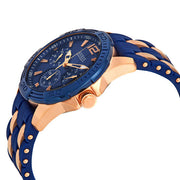 Guess Men’s Quartz Blue Silicone & Stainless Steel Blue Dial 43mm Watch W0366G4
