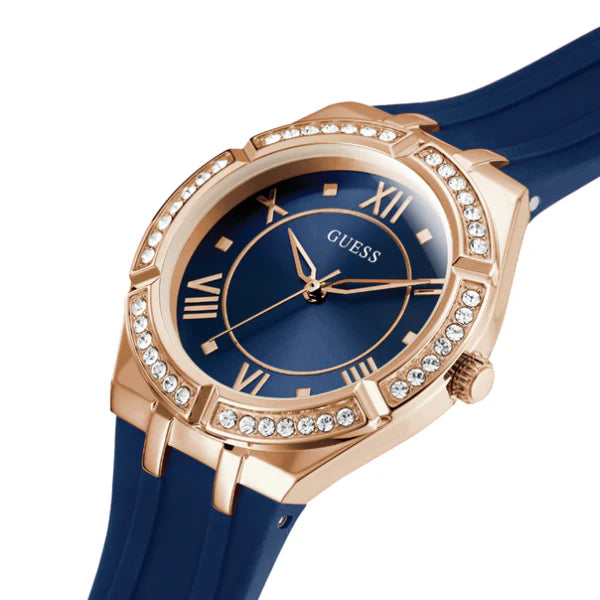 Guess Women’s Quartz Silicone Strap Blue Dial 36mm Watch GW0034L4
