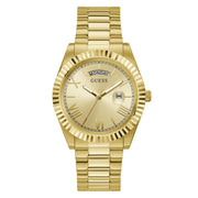 Guess Men’s Quartz Stainless Steel Gold Dial 42mm Watch GW0265G2