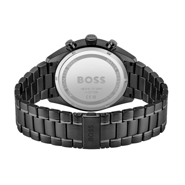 Hugo Boss Men’s Chronograph Quartz Stainless Steel Black Dial 44mm Watch 1513960
