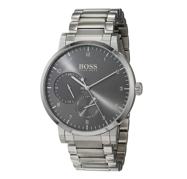 Hugo Boss Men’s Analog Stainless Steel Grey Dial 42mm Watch 1513596