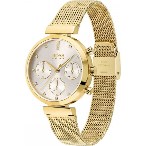 Hugo Boss Women’s Quartz Stainless Steel Silver Dial 36 Watch 1502552