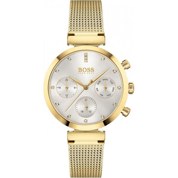 Hugo Boss Women’s Quartz Stainless Steel Silver Dial 36 Watch 1502552