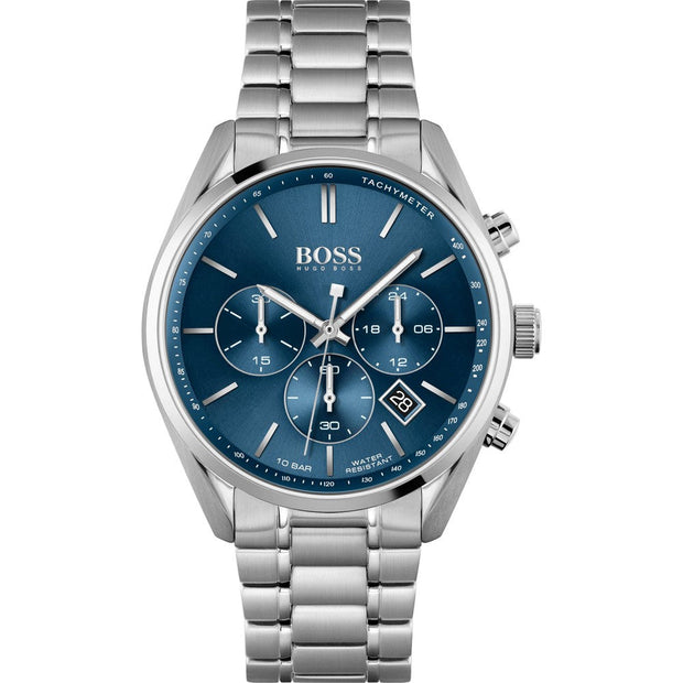 Hugo Boss Men’s Chronograph Stainless Steel Blue Dial 44mm Watch 1513818