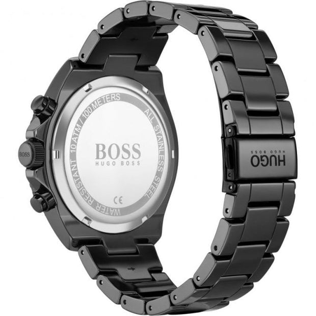 Hugo Boss Men’s Chronograph Quartz Stainless Steel Blue Dial 48mm Watch 1513743