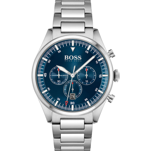 Hugo Boss Men’s Quartz Stainless Steel Blue Dial 44mm Watch 1513867