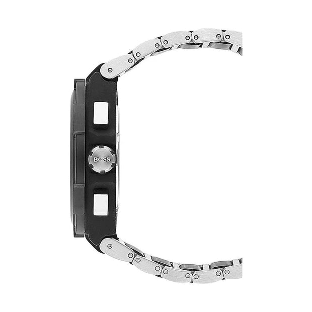 Hugo Boss Men’s Chronograph Quartz Stainless Steel Black Dial 46mm Watch 1513368