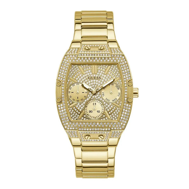 Guess Women’s Quartz Gold Stainless Steel Gold Dial 38mm Watch GW0104L2
