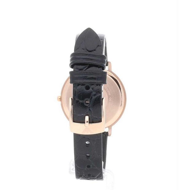 Emporio Armani Women’s Quartz Leather Strap Black Dial 32mm Watch AR11064