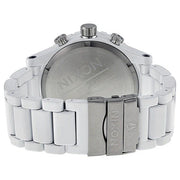 51-30 chronograph white dial white pvd men's watch a083-1255