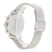 Emporio Armani Men’s Chronograph Quartz Stainless Steel Silver Dial 38mm Watch AR0390