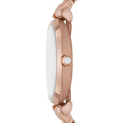 Emporio Armani Women’s Quartz Rose Gold Stainless Steel Silver Dial 32mm Watch AR11446